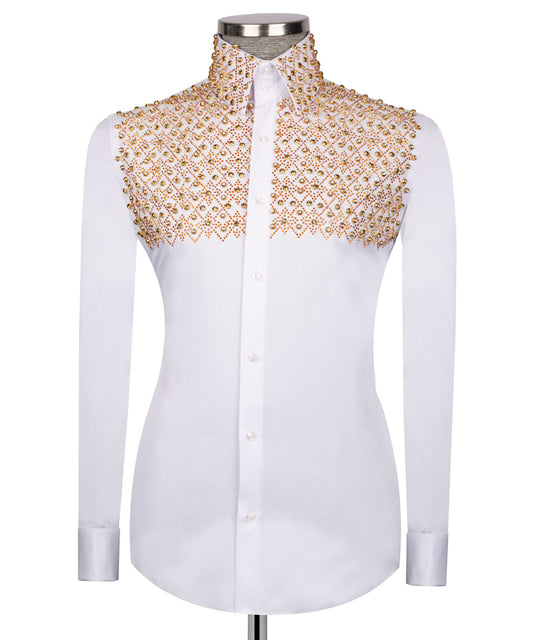 Embroidered White Shirt