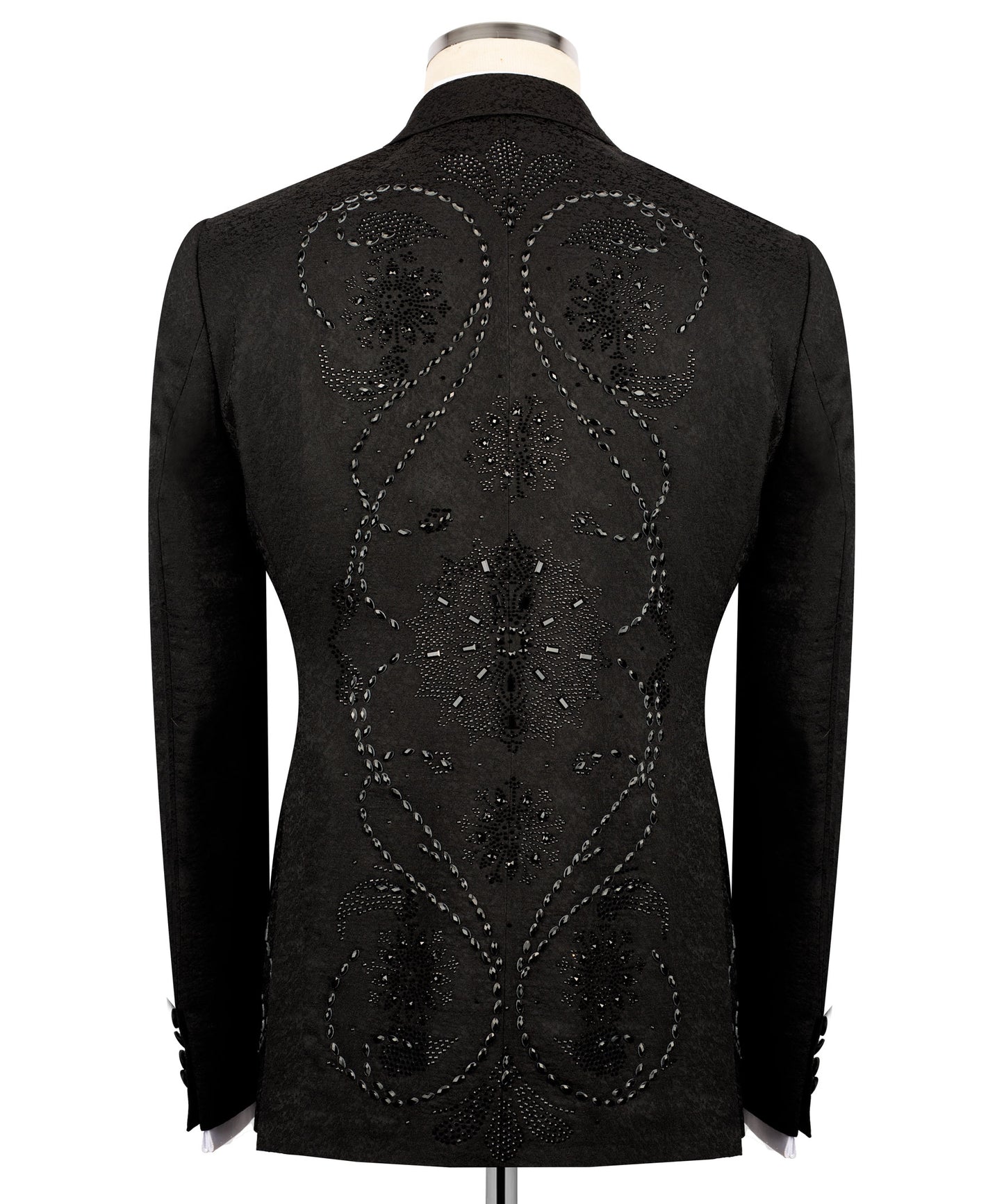 Tuxedo with embroidery on the front and back